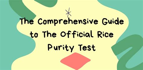 rice purity test 2022|rice purity test official website.